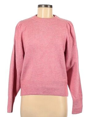 H&M puffy sleeves soft pink knit in size Medium